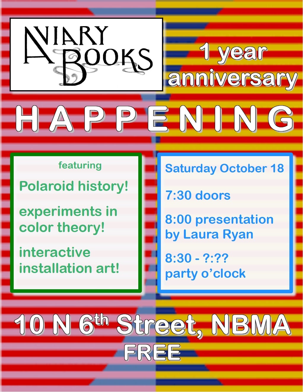 1 Year Anniversary Happening