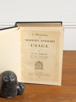 A Dictionary of Modern English Usage